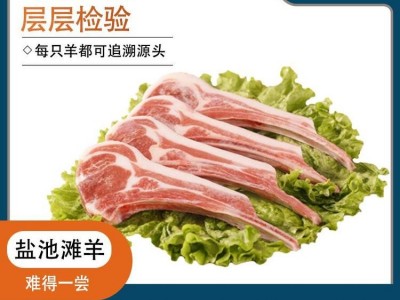 宁夏盐池滩羊肉 法式羊排 新鲜小切 鲜肉现切 羔羊排原切 百草滩羊厂家直销图1