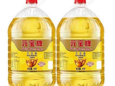 转基因元宝牌大豆油10L装一件2桶一件20L饭店餐饮食堂酒店食用油图2