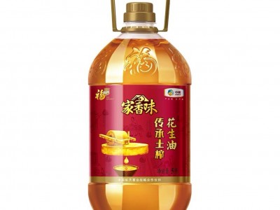 福临门家香味传承土榨花生油5L/桶家用桶装食用油图4