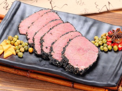 馋三里黑椒牛肉200g40袋酱卤熟牛肉切片真空即食西餐沙拉轻食商用图3