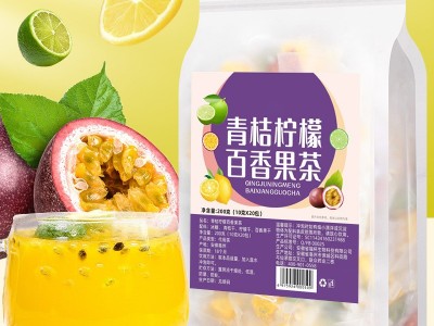 网红同款青桔柠檬百香果茶独立装金桔柠檬百香果水果茶夏日冷泡茶图5