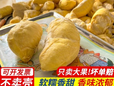 泰国金枕榴莲肉 A级树熟冷冻榴莲 非干尧猫山王 源头批发一件批发图3