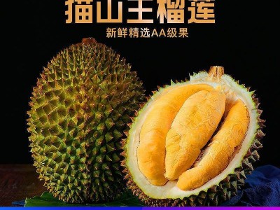 猫山王榴莲 (D197)马来西亚进口带壳榴莲新鲜肉液氮冷冻顺丰批发图5