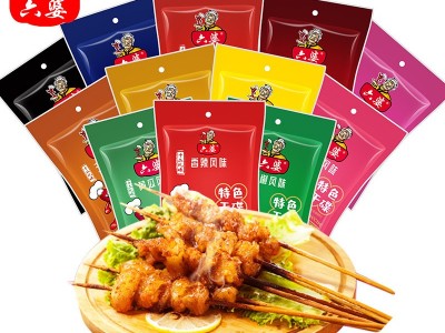 六婆2g*10袋十二风味家用旅行烧烤料串串火锅干碟卤菜酥肉蘸料图3