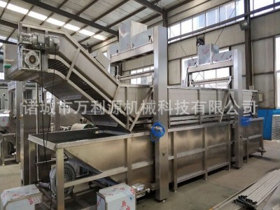 万利源常规肉制品厂用连续式猪蹄解冻设备 龙门提升式水浴解冻机图5