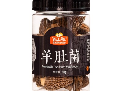 百山祖羊肚菌干货云南特产炖汤煲汤野生菌菇去柄团购批发瓶装图5