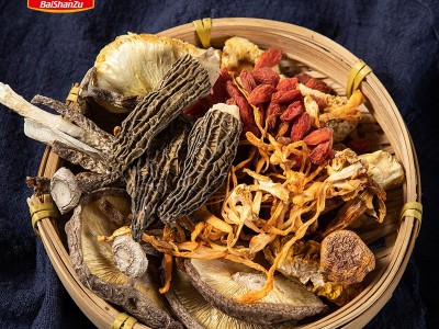 百山祖羊肚菌菌菇汤料包七彩菌汤包香菇松茸干货煲汤食材批发团购图4