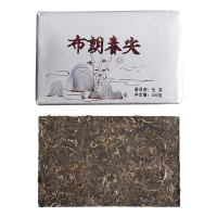 批发云南普洱 2019年大树生茶 布朗春尖200g 经典普洱生普茶砖