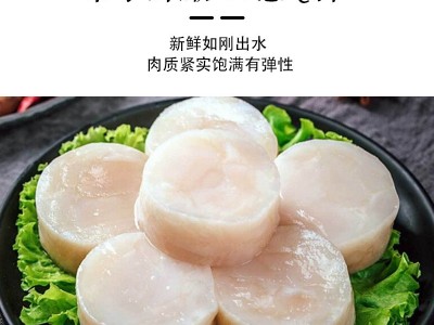 滦南雪花带子新鲜冷冻瑶柱贝柱深海带子扇贝肉1000g/盒日式料理图3