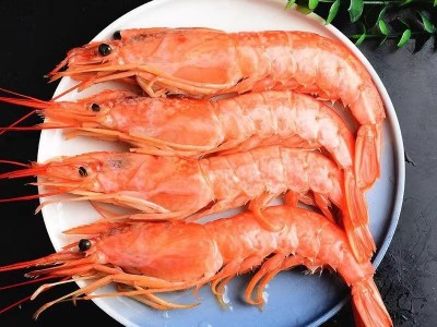 青岛海鲜红虾刺身红虾野生海捕大虾生呛虾冷冻海鲜水产图2
