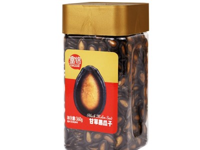 富锦甘草西瓜子 罐装休闲零食小吃坚果炒货大粒黑瓜子 企业批发图3