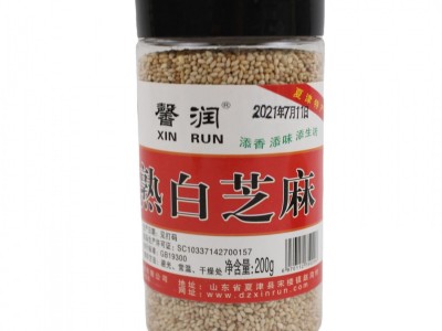 熟白芝麻 新货炒熟白芝麻200g饱满免洗干净即食五谷杂粮磨粉原料图5