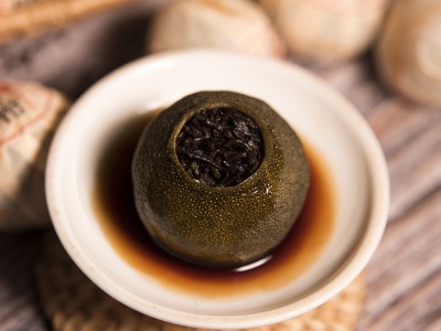 新会小青柑批发陈皮普洱茶勐海金芽熟茶叶生晒小柑橘桔茶散装送礼图3