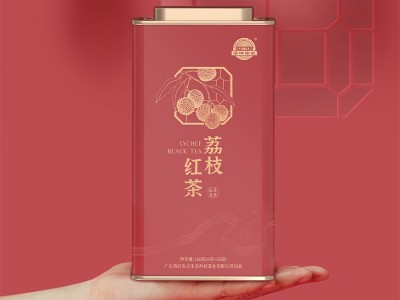 英红农夫 茶叶厂家供应广东岭南特产 荔枝红茶150克罐装 荔枝红茶图3