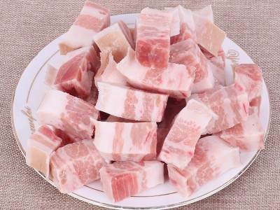 原切新鲜冷冻五花肉块批发分割冻猪肉块餐饮食材猪肉厂家图5