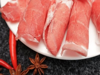 蒙誉内蒙新鲜涮火锅整条羊肉卷 手切500g火锅食材羊肉卷无尾卷图3