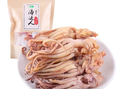 海边人 香辣鱿鱼须200g即食海鲜鱿鱼批发海鲜零食包装麻辣八爪鱼图5