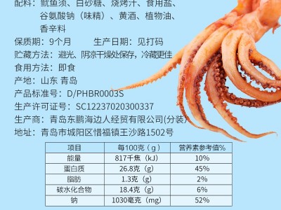 海边人 香辣鱿鱼须200g即食海鲜鱿鱼批发海鲜零食包装麻辣八爪鱼图4