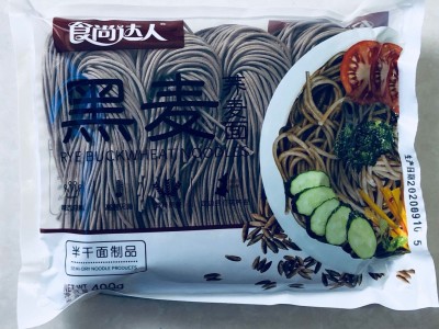 华统黑麦荞麦面鲜面条营养丰富面条拉面400克整箱包邮图2