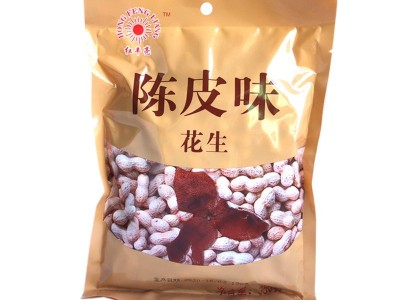 红丰亮红裕亮陈皮味花生350g咸干酥脆坚果炒货零食小吃广东特产图3