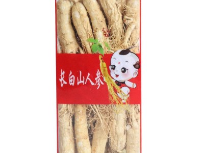 供应东北特产 各规格长白山人参干 整枝盒装白参 人参图5
