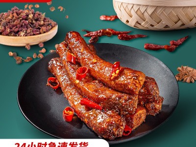 四川特产麻辣味手撕烤鸡脖OEM/ODM代加工肉类休闲零食 即食烤脖图5
