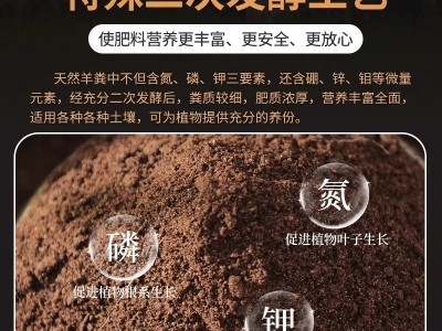 40斤腐熟羊粪羊粪肥家庭园艺种植家用发酵有机养花种菜专用农用大图4