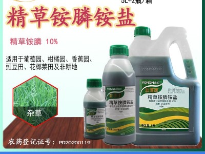 永农金百速10精草铵膦铵盐果园非耕地水稻田埂小飞蓬牛筋草除草图3
