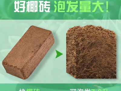 椰砖营养土通用型耶砖椰糠椰土批发养花种菜椰壳砖脱盐花土粗椰壳图4