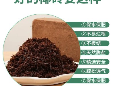 椰砖营养土通用型耶砖椰糠椰土批发养花种菜椰壳砖脱盐花土粗椰壳图2