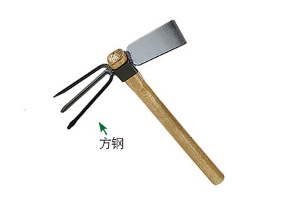 厂家直供种花种菜农用木柄条锄 双用园林园艺工具锄头耙子图4