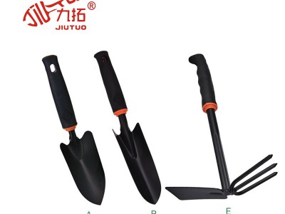 园艺工具套装黑胶柄 园林微景观植物盆栽种花工具园林工具批发图2