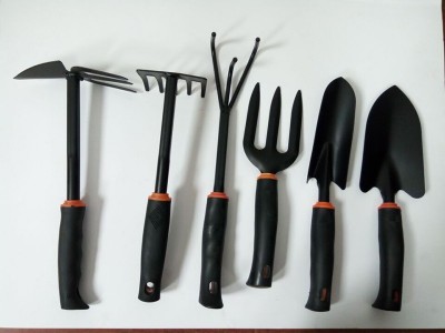 园艺工具套装黑胶柄 园林微景观植物盆栽种花工具园林工具批发图5