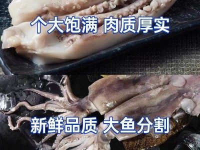 新鲜鱿鱼须二本足冷冻八爪鱼鱿鱼脚回港须现切海鲜烧烤铁板家商用图3