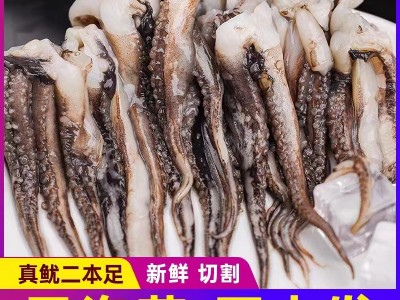 新鲜鱿鱼须二本足冷冻八爪鱼鱿鱼脚回港须现切海鲜烧烤铁板家商用图5