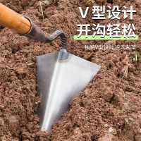 锄头挖地开沟锄挖沟拥垄尖头锄开荒铲松土园艺除草农具三角锄起垄