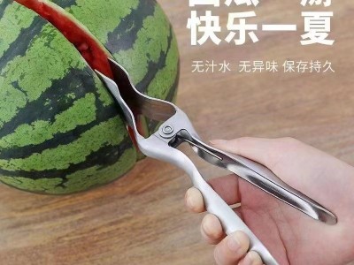 开瓜神器不锈钢分瓜器家用商用水果专用切西瓜工具西瓜对半分割器图2