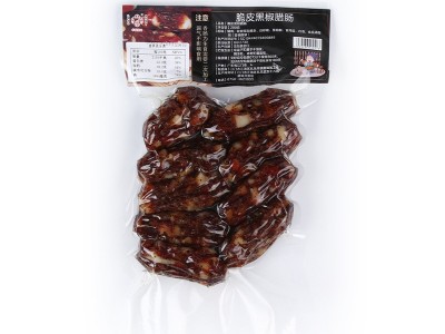 今凰黑椒粒粒腊肠200克广东风味江门特产腊肠特产煲仔饭风干香肠图5