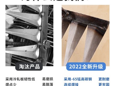锄头除草耙子农具锄草翻地松土除草神器六齿钉耙钢耙农用工 具大全图5