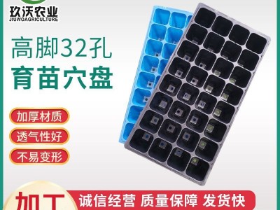 园林育苗用32孔高脚育苗盒温室多肉苗用育苗穴盘 温室用育苗穴盘图1