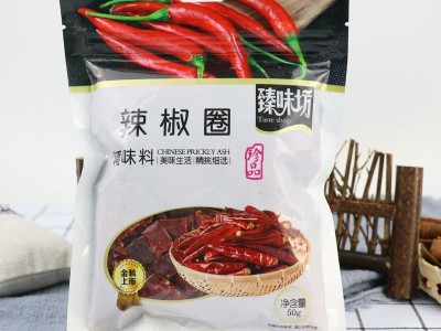 批发辣椒圈冒菜辣子鸡炒菜烹饪调味料小面辣酱原料袋装干辣椒圈图2