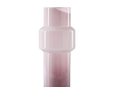 Best west 浅桃瓷粉不规则玻璃花瓶摆件 简约ins家居玄关客厅花器图4