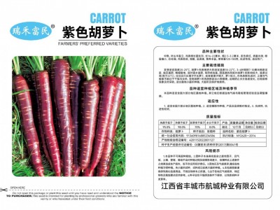 紫色胡萝卜种子紫胡萝卜九寸参红萝卜夏秋季蔬菜种子庭院新手仲裁图4