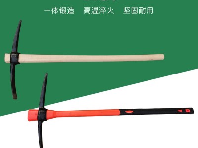 现货批发抢险救援十字镐农用建筑洋镐锻打钢镐户外扁尖镐矿用柴镐图2