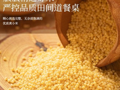 优禾臻小米蔚州贡米煮粥小米批发1KG粗粮孕妇月子米图3