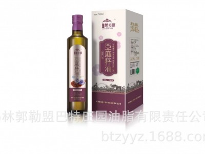 禾皓蒙乡源亚麻籽油500ML食用油厂家直供量大从优图1