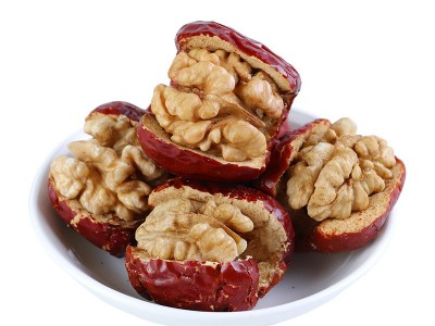 红枣夹核桃批发独立小包装208克休闲零食 灰枣夹心核桃仁批发图5