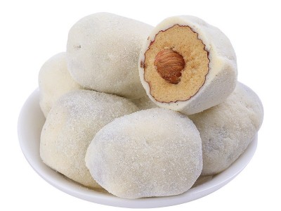 批发500g奶芙枣枣夹巴达木夹心奶油枣夹果仁网红独立小包装奶枣图4