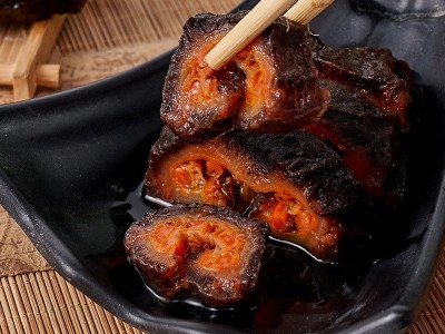 即食北极红海参500g海参非加拿大冰岛淡干红极参皮红参干货图3