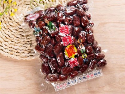 大量批发香酥脆枣芝麻枣无核空心灰枣休闲脆枣小零食一件代发图3